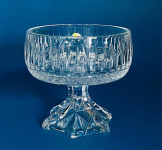 588-637 Конфетница 15см на ножке в под.уп.(х12)Стекло