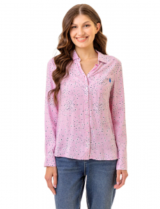 LONG SLEEVE PRINTED WOVEN SHIRT