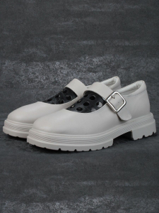 06-PDE38-2 GRAY Туфли женские (натуральная кожа)