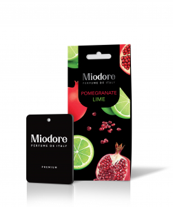 Ароматизатор воздуха MIODORE подвесной картонный - POMEGRANATE&LIME (ГРАНАТ И ЛАЙМ)