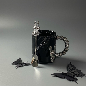 315-072 Кружка 430мл с ложкой в под.уп.(х36)Фарфор