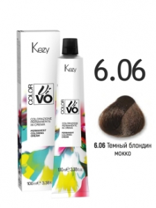 Крем-краска KEZY COLOR VIVO 6.06 Темный блондин мокко 100мл