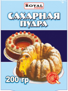 Сахарная пудра 200 гр дойпак 1/40