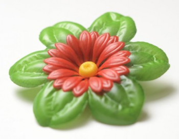 Искусственные цветы, Голова ромашки с листом для ветки, венка