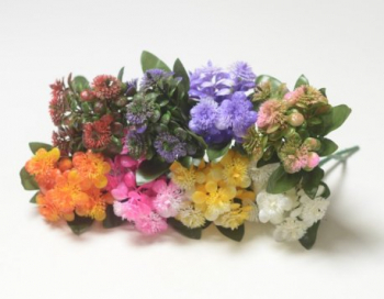 Искусственные цветы, Ветка в букете пластиковая садилка одуванчик 5 голов (1010237) микс