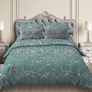 Пододеяльник Валенсия бирюзово-зеленый бязь