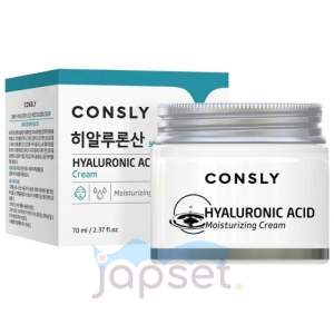 Consly Крем для лица увлажняющий с гиалуроновой кислотой, 70 мл