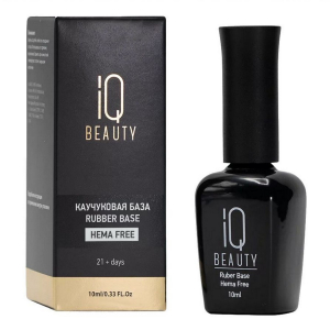 IQ Beauty Каучуковое базовое покрытие для гель-лака / Rubber Base Hema Free, 10 мл