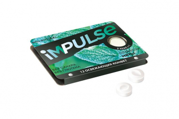 «Impulse», пастилки со вкусом мяты, без сахара, 14,4 г (упаковка 12 шт)