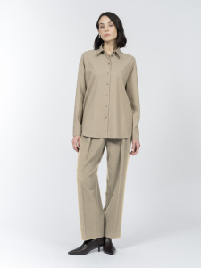 Блуза рубашечного кроя с шерстью