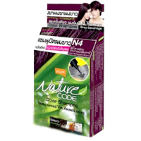 Красящий шампунь без аммиака. Цвет: №4 - махагон / Lolane Nature Code Hair Color Shampoo № 4 Mahogany Brown