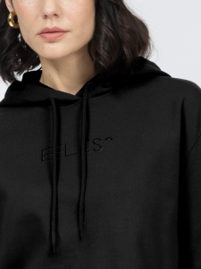 Свитшот с капюшоном из хлопкового футера