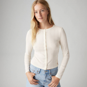 Dry Goods Women's Pointelle Long Sleeve T-shirt
