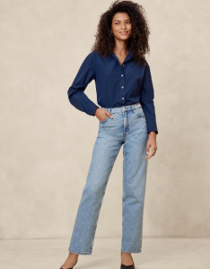 Pleated-Sleeve Taffeta Shirt