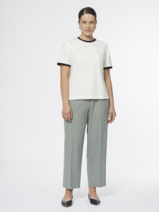 Футболка из вискозного трикотажа с кантом