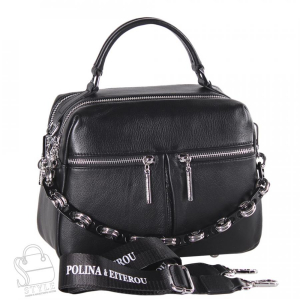 Сумка женская кожаная 947-1TH black Polina&Eiterou
