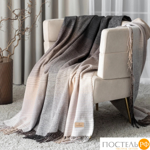 Prime Prive АНДЕРС Плед беж/кор 150х200/10х2 см, 1 пр, 70% шерсть/30% хлопок, 350 гр/м2