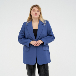 Пиджак женский MIST plus-size, размер 54, синий