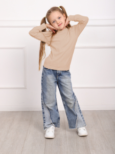 Лойс - лонгслив молочный