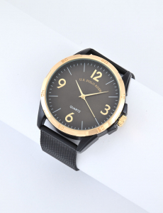 MEN'S TWO TONE MESH STRAP WATCH