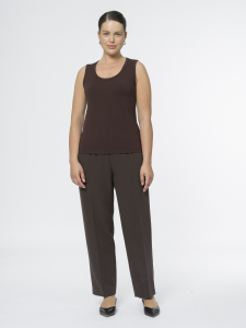 Базовый топ из вискозного трикотажа