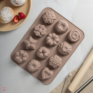 Форма для выпечки 12 ячеек 33x25х3,5см 