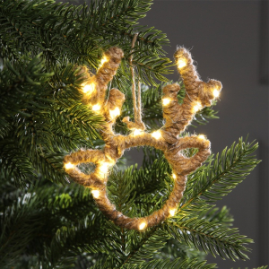 Светодиодная фигура «Олень» 14?11?1 см, 20 LED, батарейки AG13?3 (в комплекте), свечение теплое белое