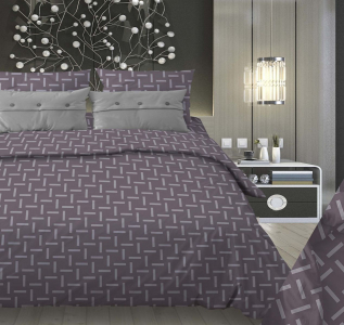 Ткань Штрихи мокко Бязь 150 см