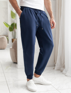 Брюки из тонкого футера с карманом на молнии