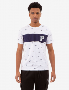 ALLOVER USPA PRINT T-SHIRT WITH CHEST POCKET