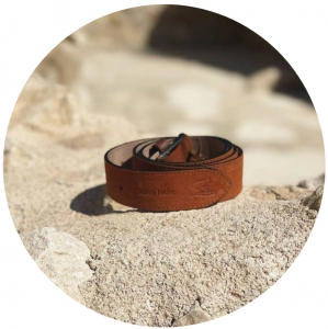 Ab.Zapatos Pelle cinturon (140) Brandy