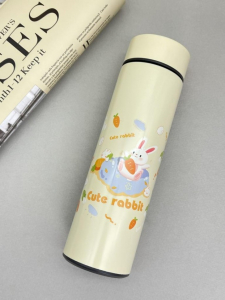 Термос с датчиком температуры «Happy friends, rabbit», beige (500 ml)