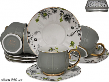 133-112 Чайный набор 240 мл 12пр. в под.уп.(х6)Фарфор