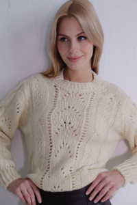 10508 Джемпер с ажуром 