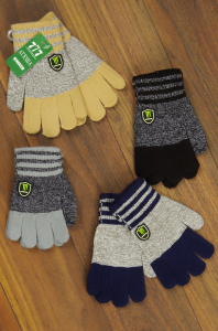 Перчатки для мальчика 2269, одинарные (цвета в ассортименте)