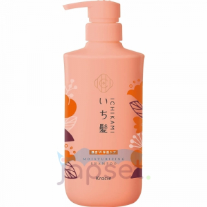 Ichikami Double Moisturizing Care Shampoo Шампунь для интенсивного увлажнения поврежденных волос, с ароматом абрикоса и цветущей горной вишни, 480 мл