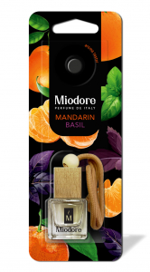 Ароматизатор воздуха MIODORE флакон с дер. крышкой - MANDARIN-BASIL (МАНДАРИН И БАЗИЛИК)