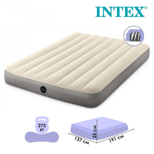 Матрас надувной Deluxe Full, 191?137?25 см, двуспальный, 64102 INTEX
