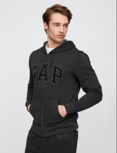 Relaxed Gap Logo Zip Hoodie