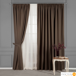 Estia МАРЛОН темн-кор. Шторы 260x275-2, подхваты-2, 4 пр.