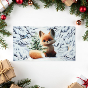 Полотенце новогоднее «Этель Дарите тепло» 40?73 см, 100% хлопок, саржа 190 г/м?