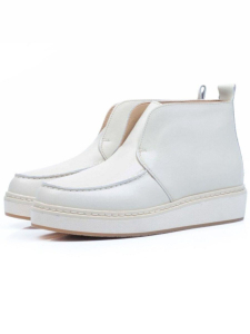 01-5173-3 BEIGE Ботинки демисезонные женские (натуральная кожа, байка)