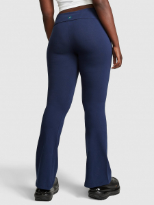All-Day Cotton Foldover Flare Leggings