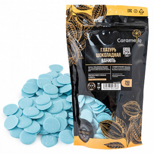 Глазурь шоколадная дропсы голубые 