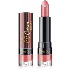 Помада для губ 24h BB Cream Alvin D`or розовый 14 нежный бутон мягкие и увлажнённые губы