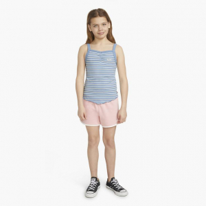 Striped Ribbed Tank Top Big Girls S-xl