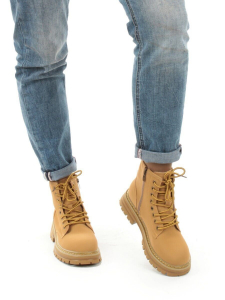 01-P8306-1 BROWN Ботинки демисезонные женские (натуральная кожа)