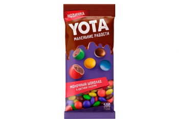 «Yota», драже молочный шоколад в цветной глазури, 500 г