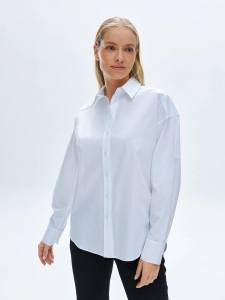 Рубашка oversize с длинным рукавом