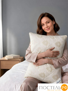 MEDSLEEP CAMEL WOOL Подушка стеганая 50х70, 1пр., микробамбук/шерсть/микроволокно, КТ